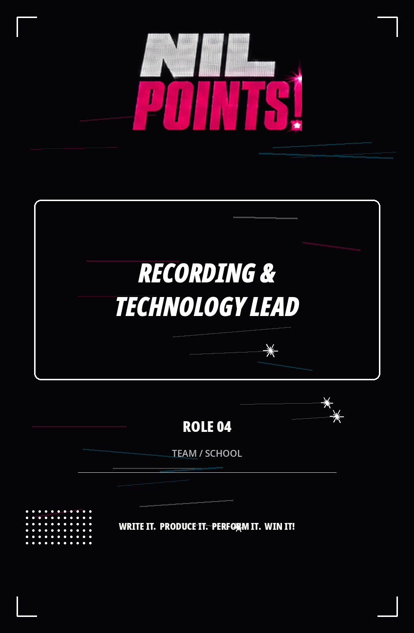 Recording & Technology Lead role card